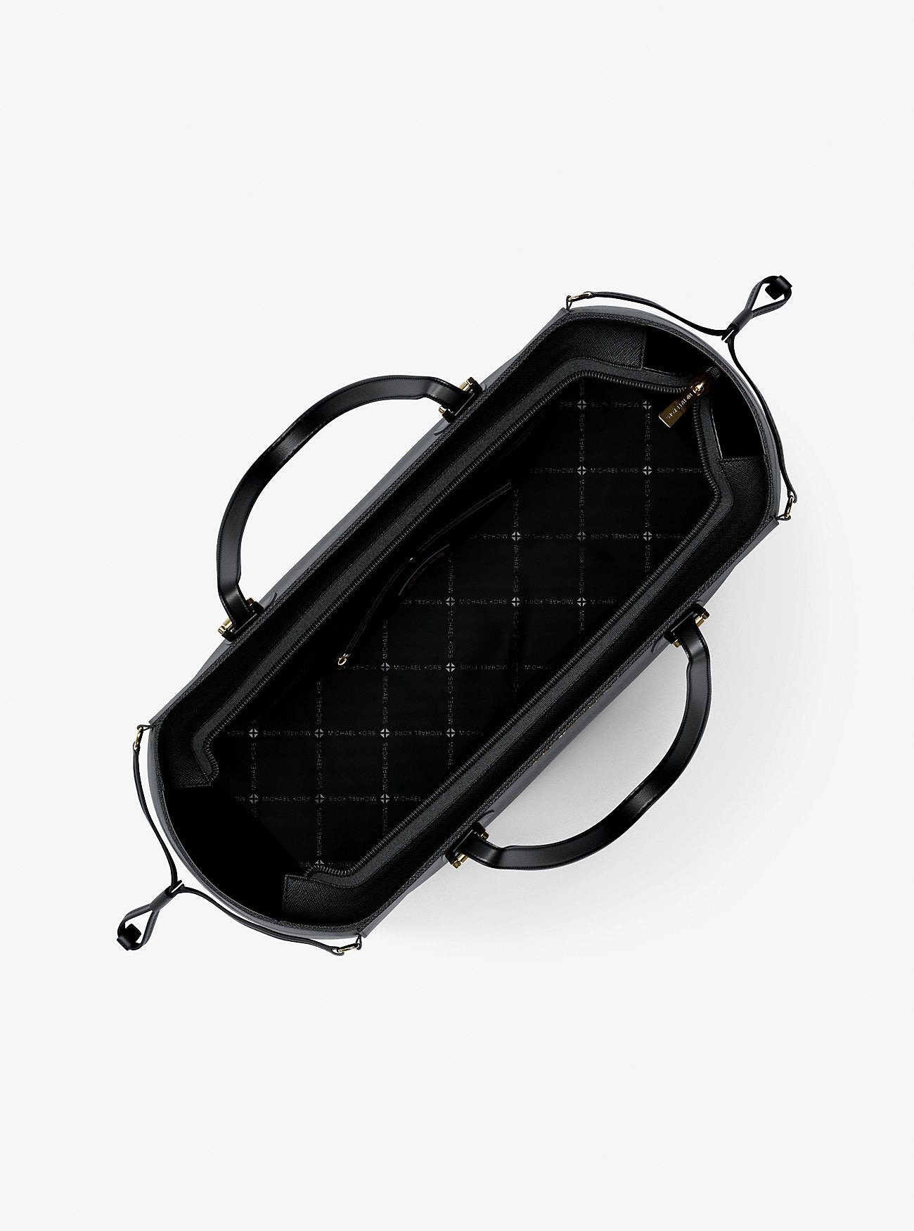 Voyager Large Saffiano Leather Tote Bag Black Black