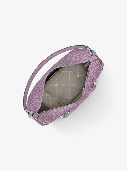 Merritt Small Signature Logo Convertible Shoulder Bag Lt Quartz Lt Quartz