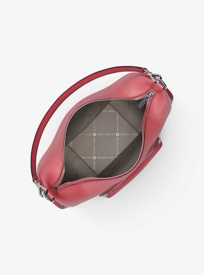 Merritt Medium Pebbled Leather Convertible Shoulder Bag Hibiscus Hibiscus