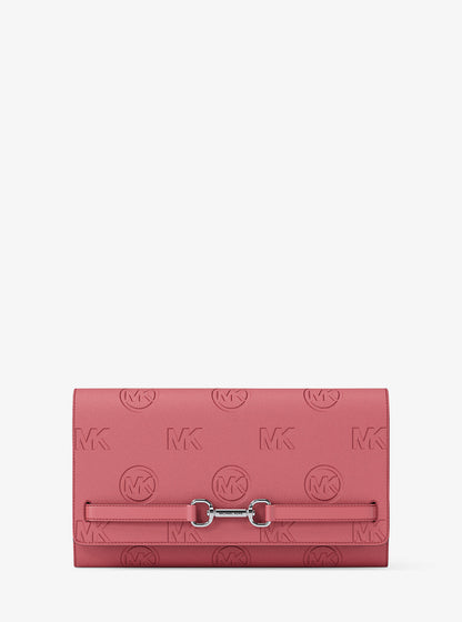 Carson Large Logo Debossed Wallet Hibiscus Hibiscus
