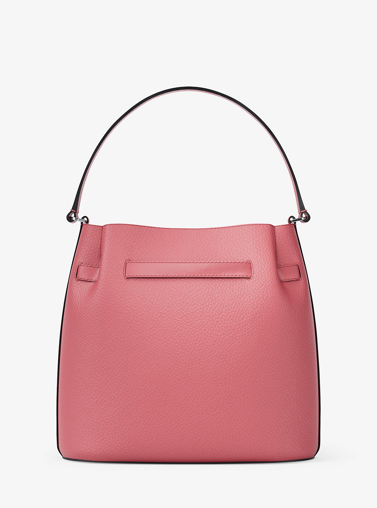 Carson Medium Pebbled Leather Convertible Bucket Crossbody Bag Hibiscus Hibiscus