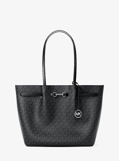 Carson Large Signature Logo Tote Bag Black Black