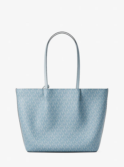 Carson Large Signature Logo Tote Bag Pale Ocean Pale Ocean