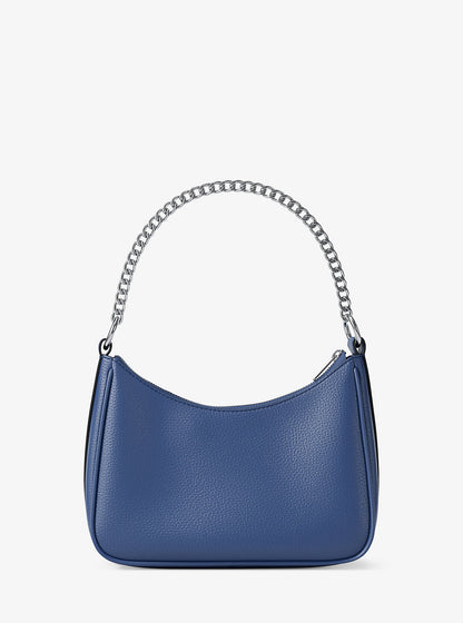 Jet Set Large Pebbled Leather Convertible Crossbody Bag Galaxy Blue Galaxy Blue