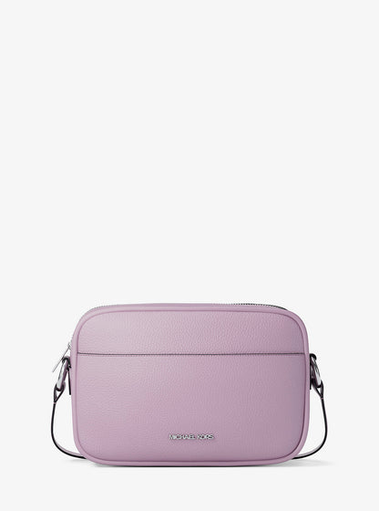 Jet Set Pebbled Leather Camera Crossbody Bag Lt Quartz Lt Quartz