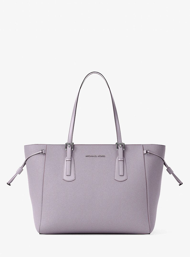 Voyager Large Saffiano Leather Tote Bag Lilac Lilac