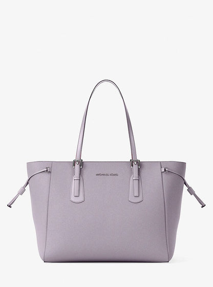 Voyager Large Saffiano Leather Tote Bag Lilac Lilac
