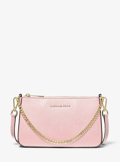 Jet Set Medium Saffiano Leather Crossbody Bag Powder Blush Powder Blush
