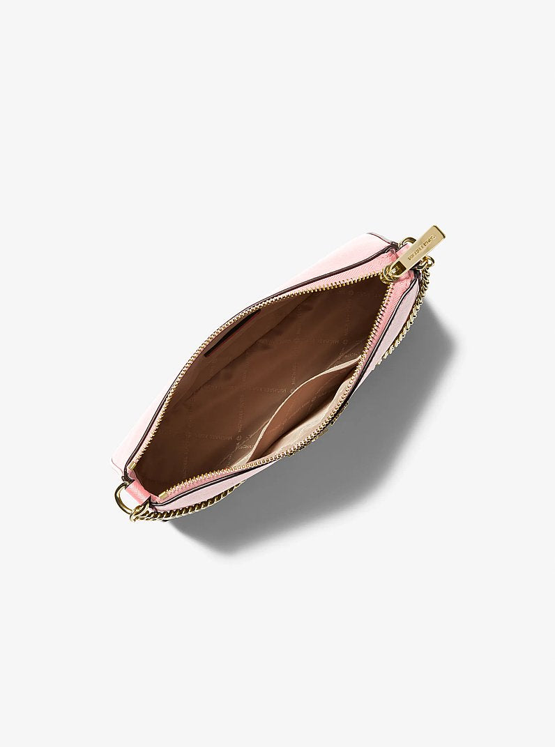 Jet Set Medium Saffiano Leather Crossbody Bag Powder Blush Powder Blush
