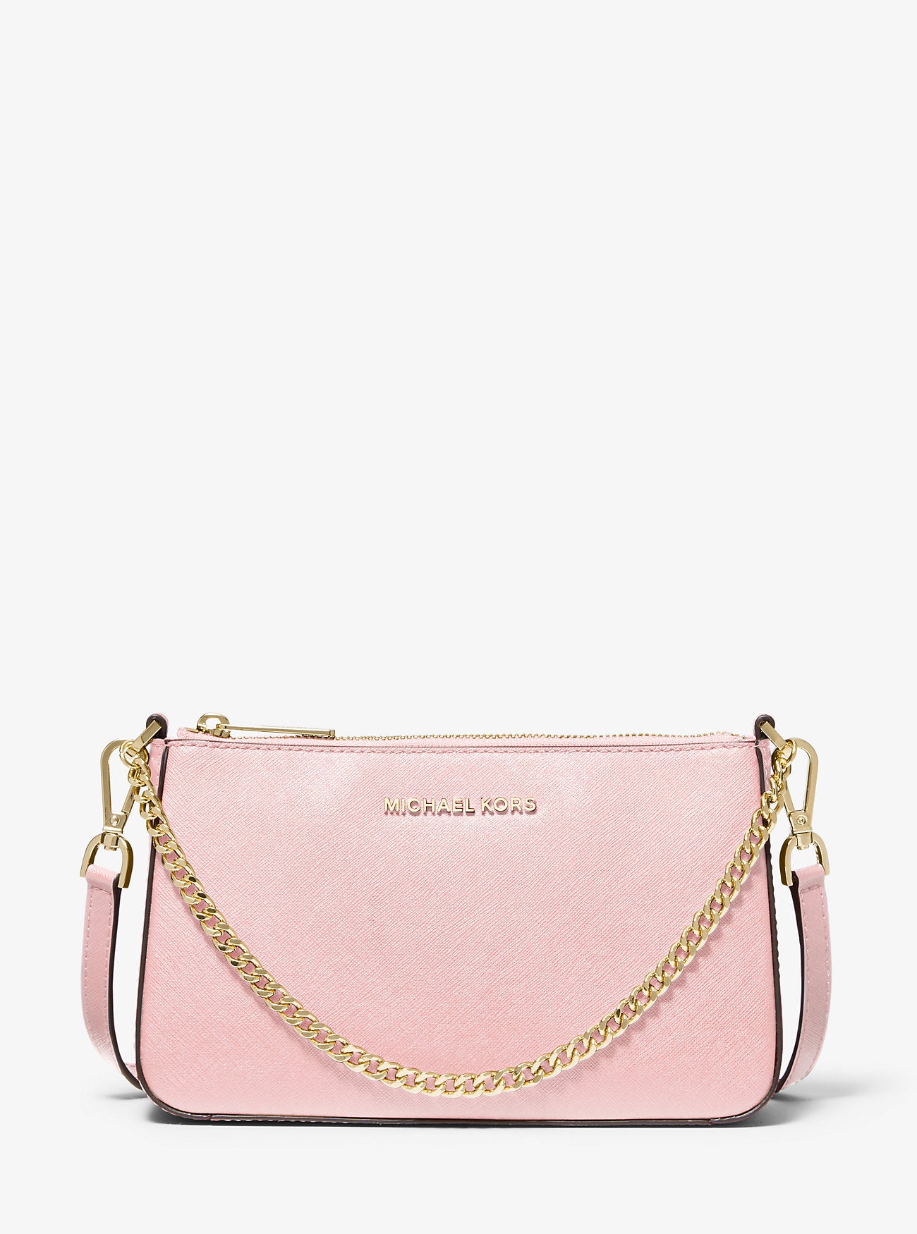 Jet Set Medium Saffiano Leather Crossbody Bag Powder Blush Powder Blush