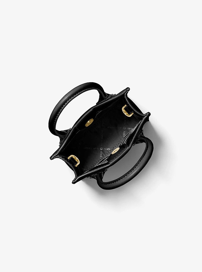 Mercer Extra-Small Pebbled Leather Crossbody Bag Black Black