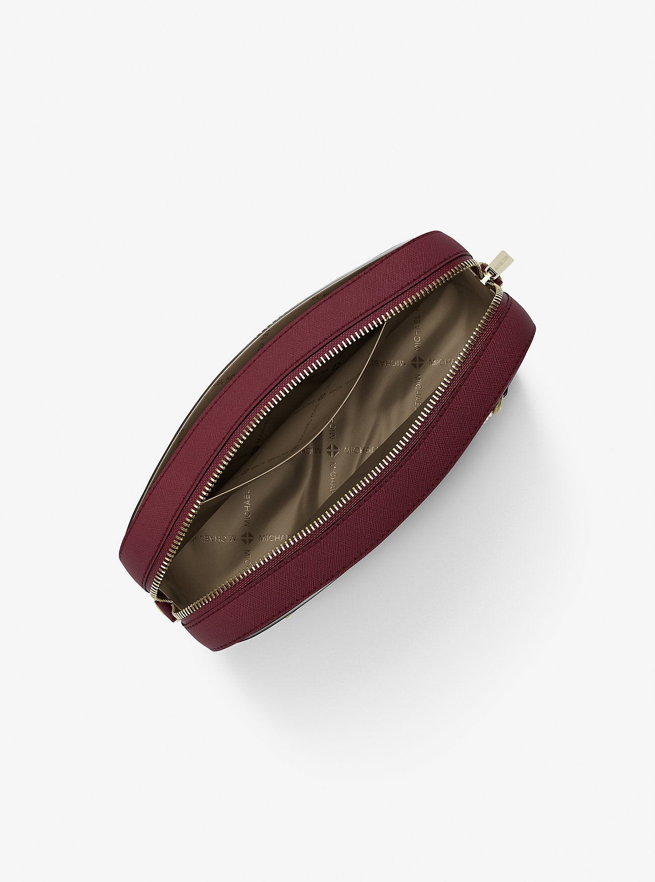 Jet Set Large Saffiano Leather Crossbody Bag Cherry Cherry