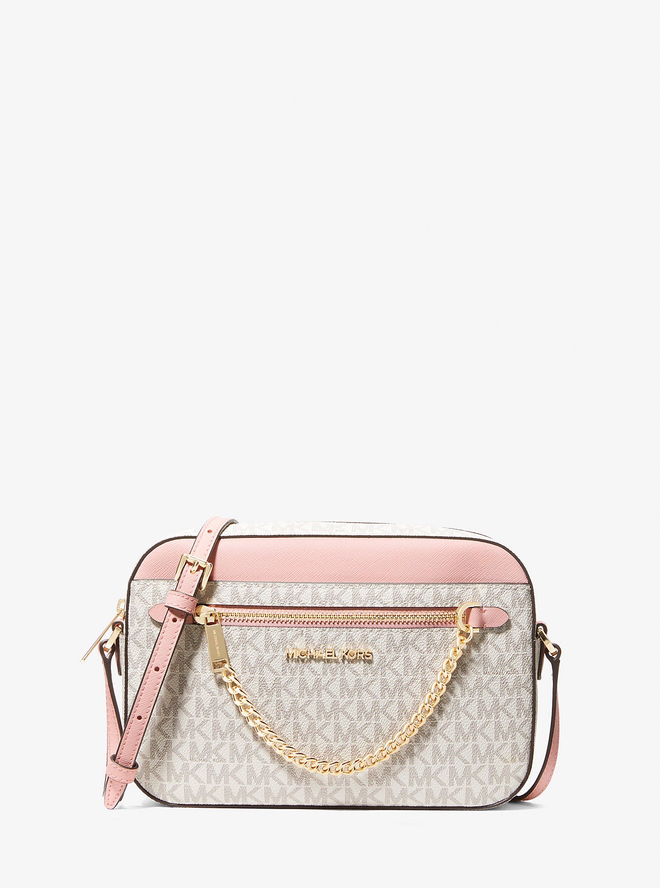 Jet Set Large Logo Crossbody Bag Pwd Blsh Mlt Pwd Blsh Mlt