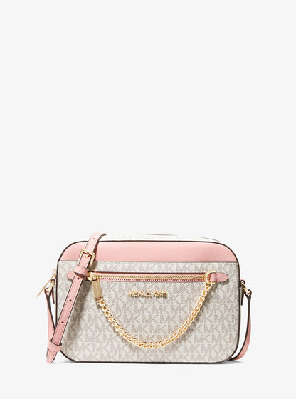 Jet Set Large Logo Crossbody Bag Pwd Blsh Mlt Pwd Blsh Mlt
