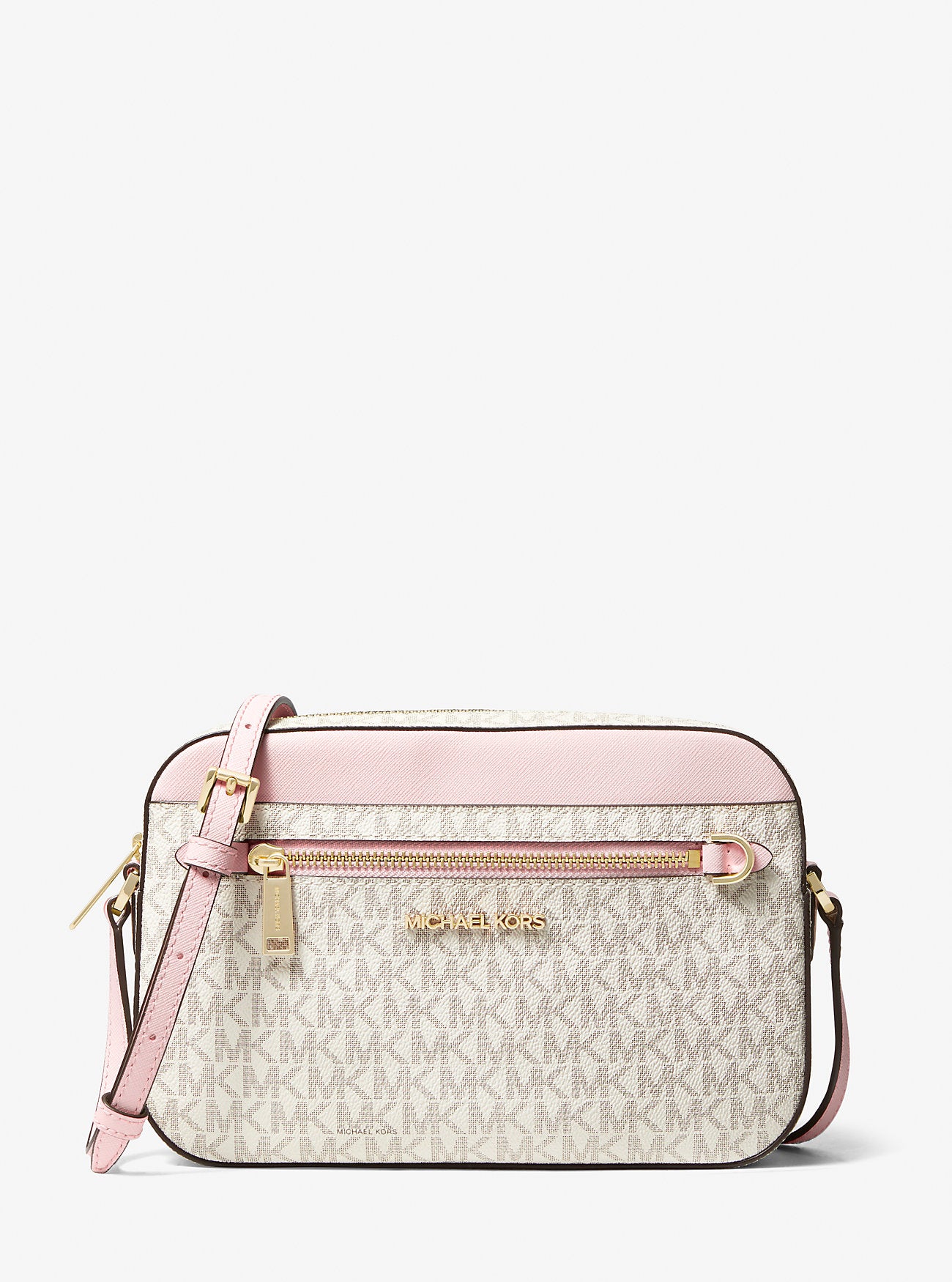 Jet Set Large Logo Crossbody Bag Pwd Blsh Mlt Pwd Blsh Mlt