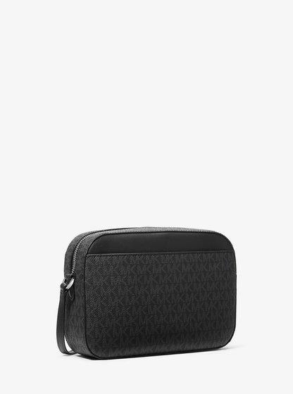 Jet Set Large Logo Crossbody Bag Black Black