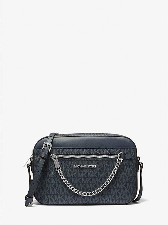 Micheal Kors Jet Set Large Logo Crossbody Bag Admiral