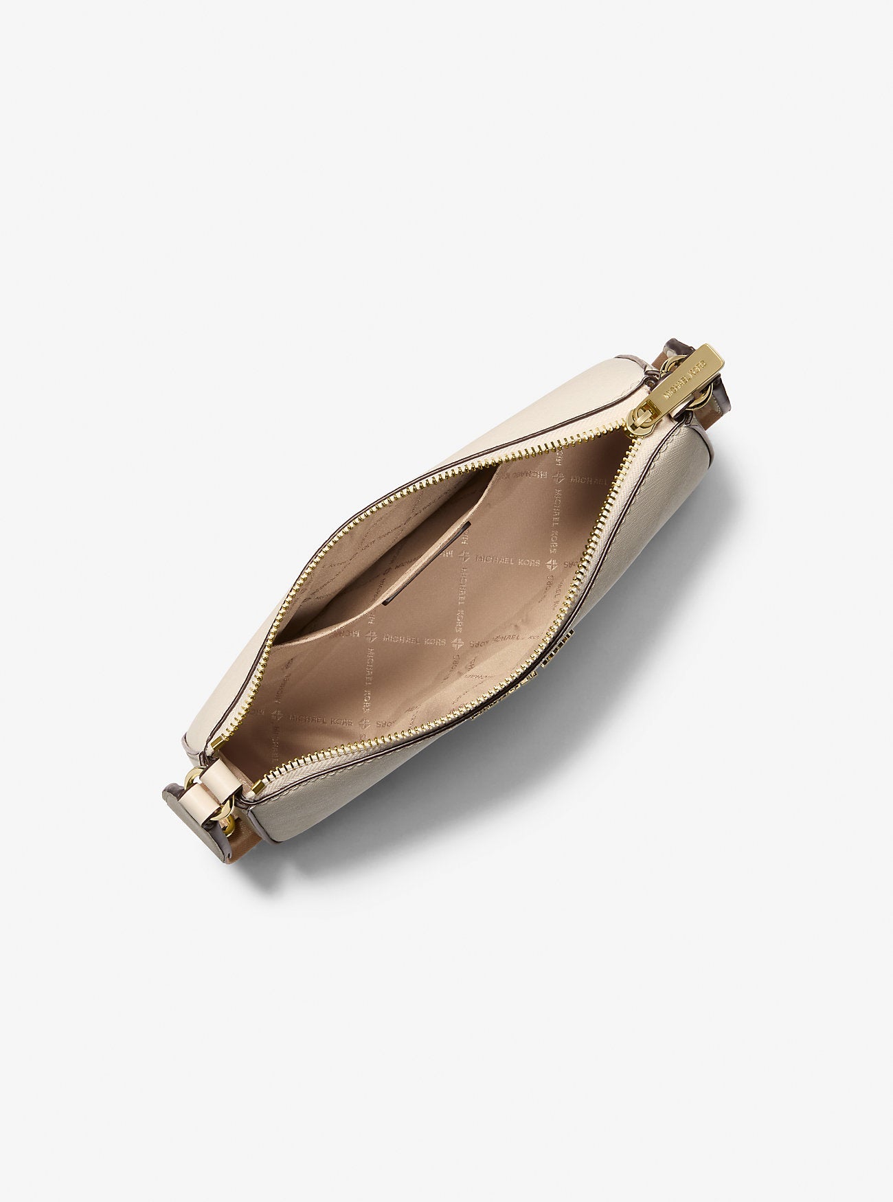 Jet Set Saffiano Leather Crossbody Bag with Case for Apple Airpods Pro Lt Cream Lt Cream