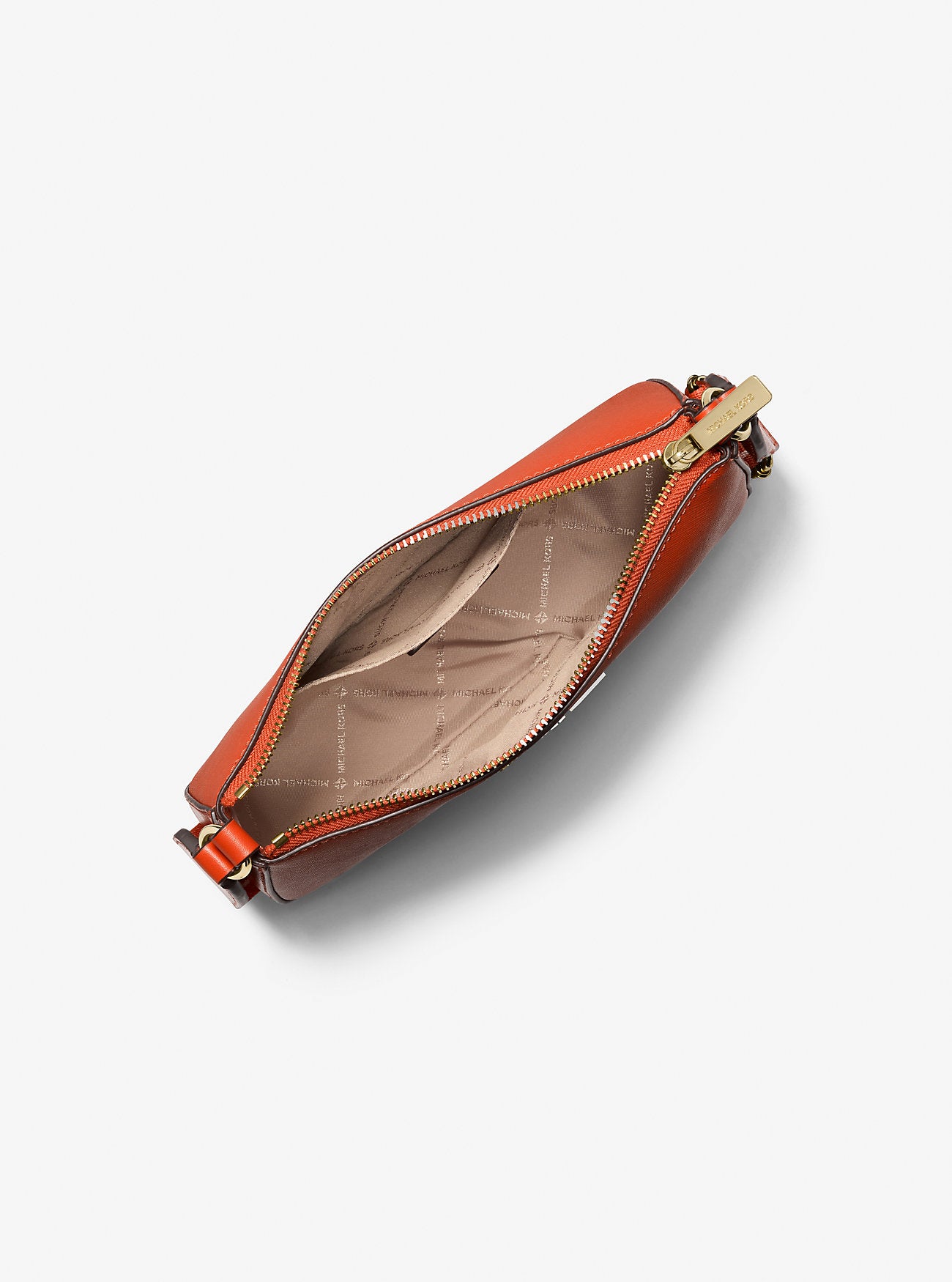 Jet Set Saffiano Leather Crossbody Bag with Case for Apple Airpods Pro Red Clay Red Clay