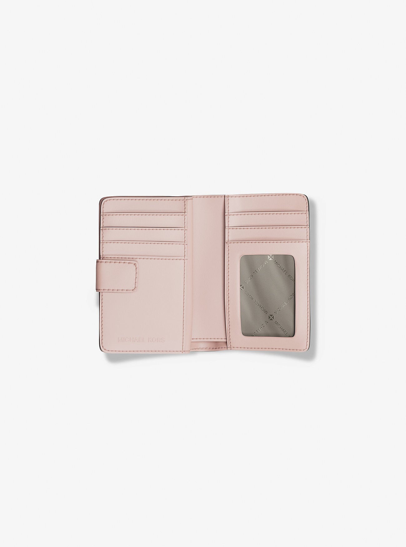 Jet Set Medium Signature Logo Bi-Fold Wallet Powder Blush Powder Blush