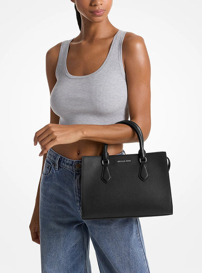 Sheila Medium Satchel Black Black