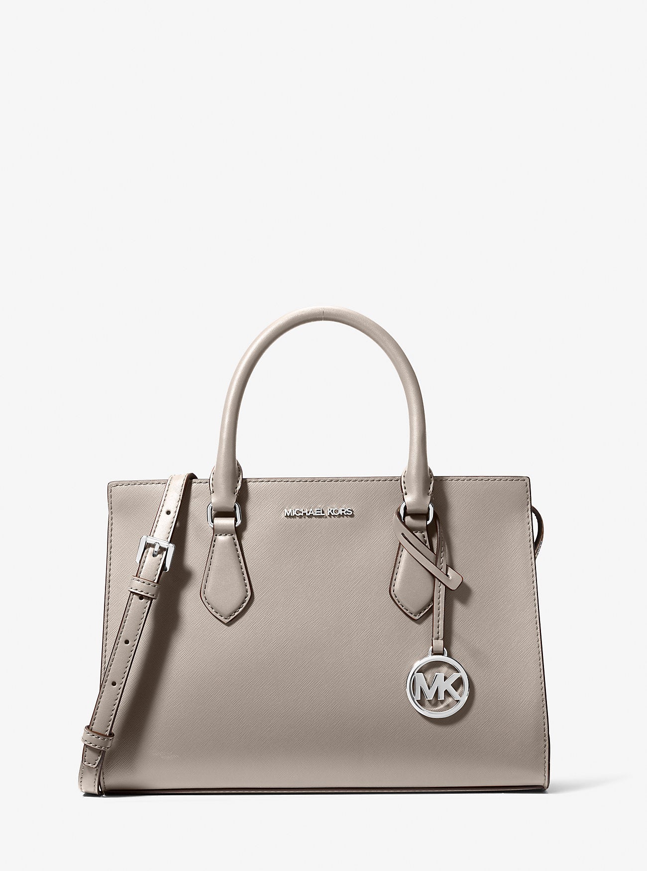 Sheila Medium Satchel Pearl Grey Pearl Grey