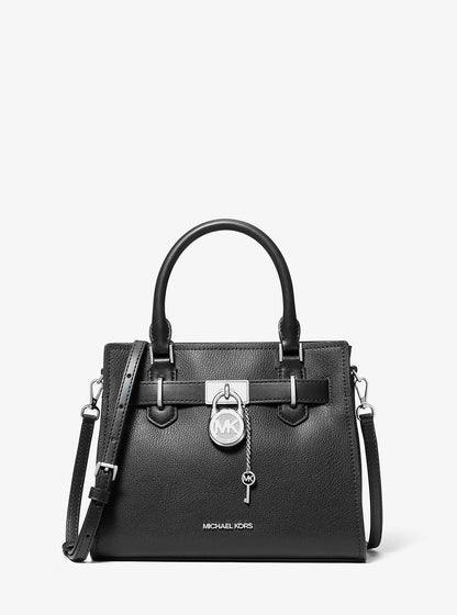 Hamilton Small Leather Satchel Black Black