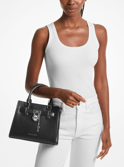 Hamilton Small Leather Satchel Black Black