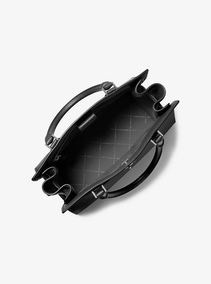 Hamilton Medium Leather Satchel Black Black