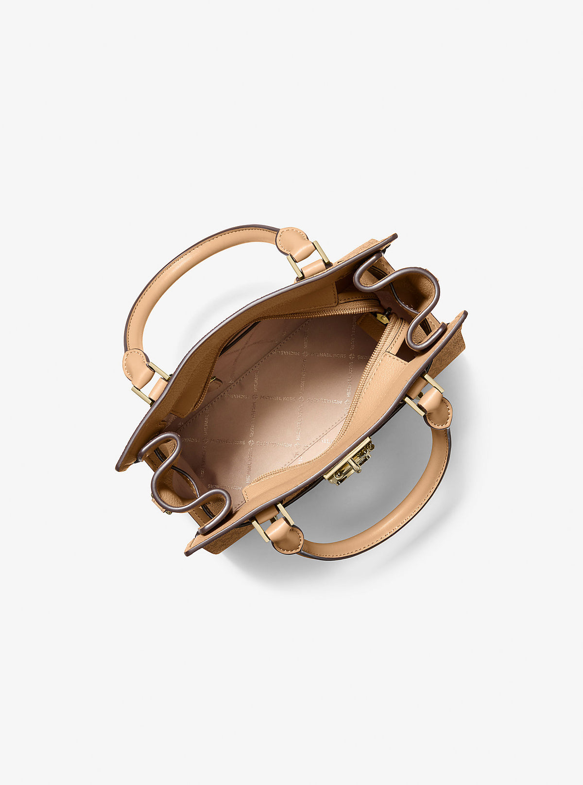 Hamilton Small Signature Logo Satchel Camel Camel