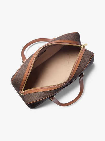 Jet Set Travel Extra-Large Signature Logo Weekender Bag Brown Brown