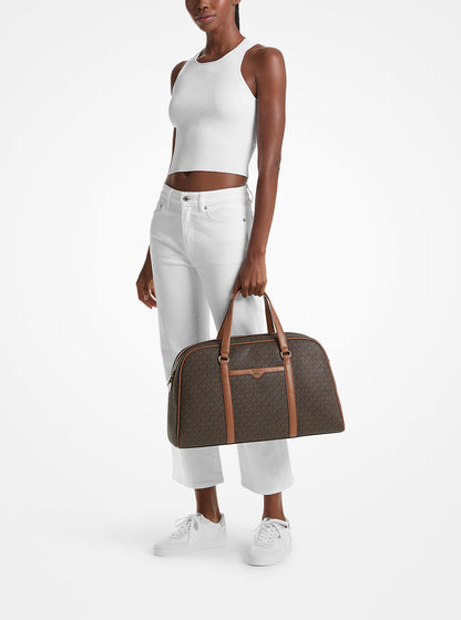 Jet Set Travel Extra-Large Signature Logo Weekender Bag Brown Brown