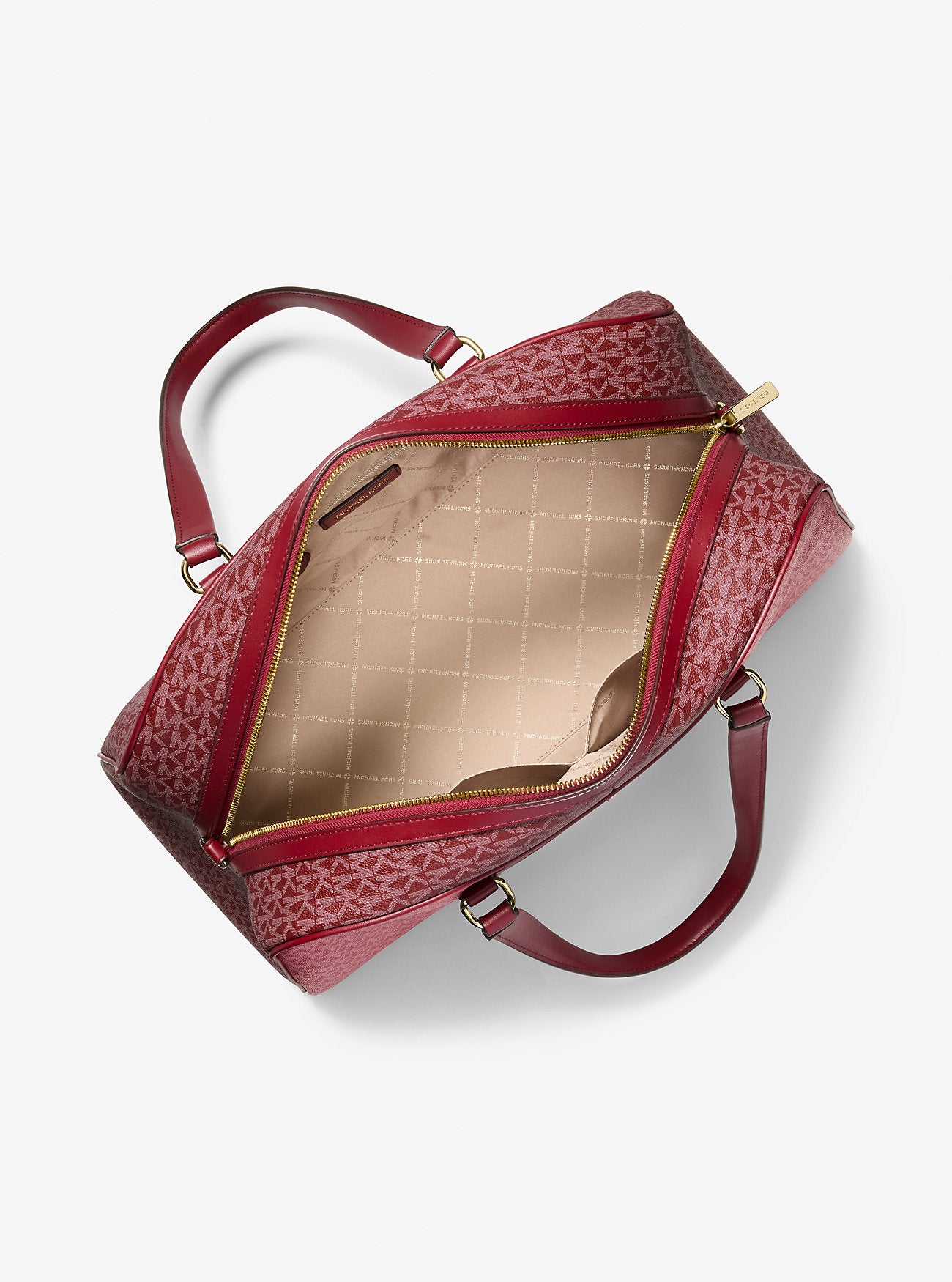 Jet Set Travel Extra-Large Signature Logo Weekender Bag Cherry Cherry