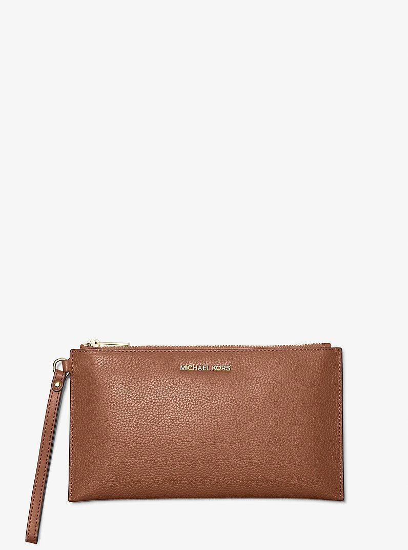 Jet Set Travel Large Pebbled Leather Pouch Luggage Luggage