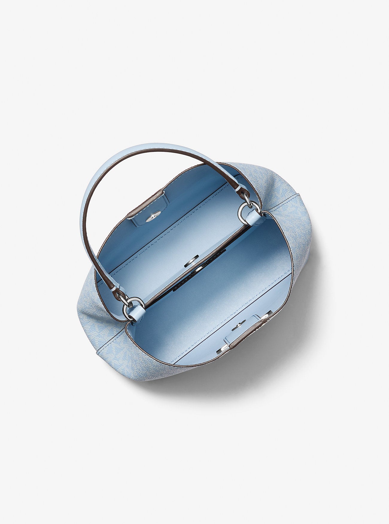 Pratt Small Signature Logo Convertible Shoulder Bag Light Sky Light Sky