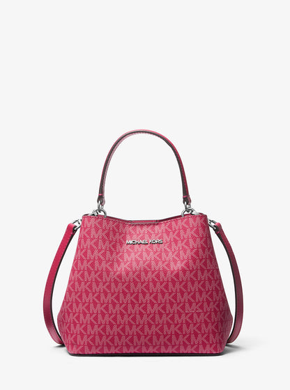 Pratt Small Signature Logo Convertible Shoulder Bag Dk Raspberry Dk Raspberry