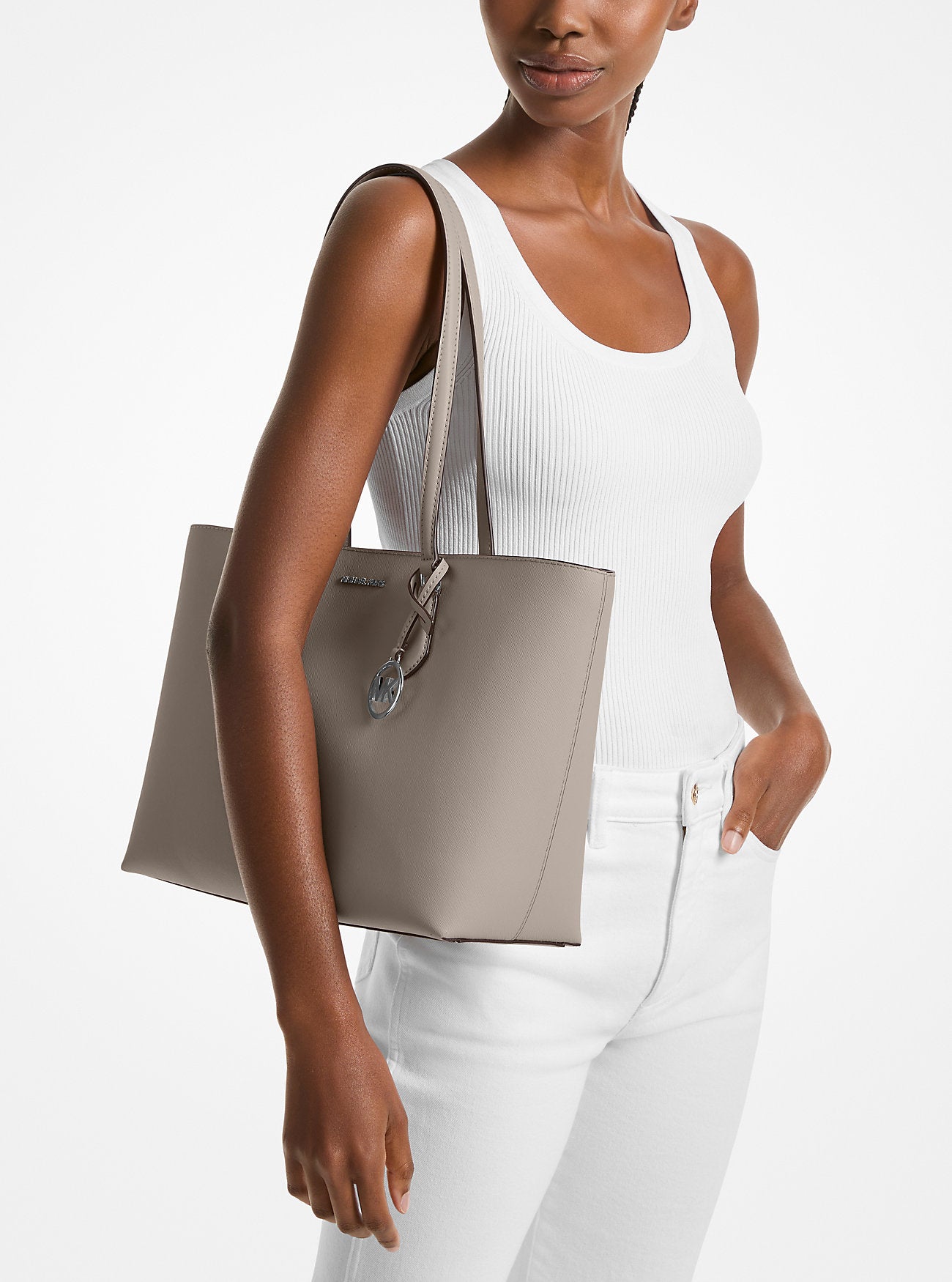 Sheila Large Tote Bag Pearl Grey Pearl Grey