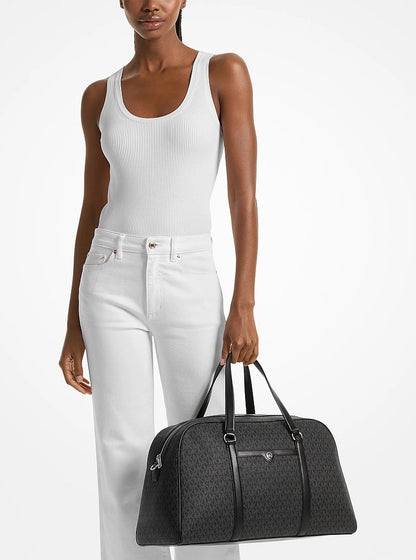 Jet Set Travel Extra-Large Signature Logo Weekender Bag Black Black