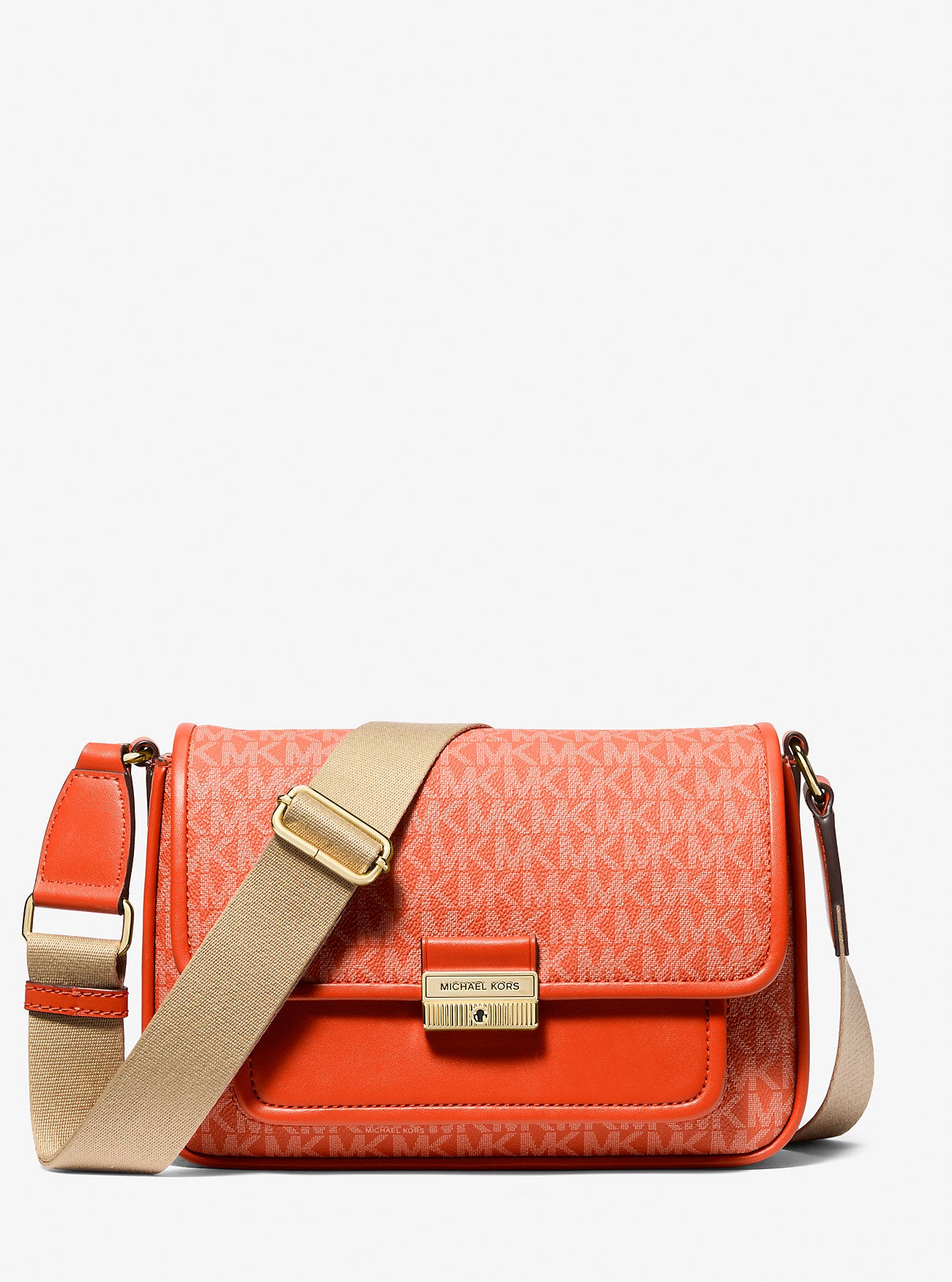 Bradshaw Medium Signature Logo Messenger Bag Red Clay Red Clay