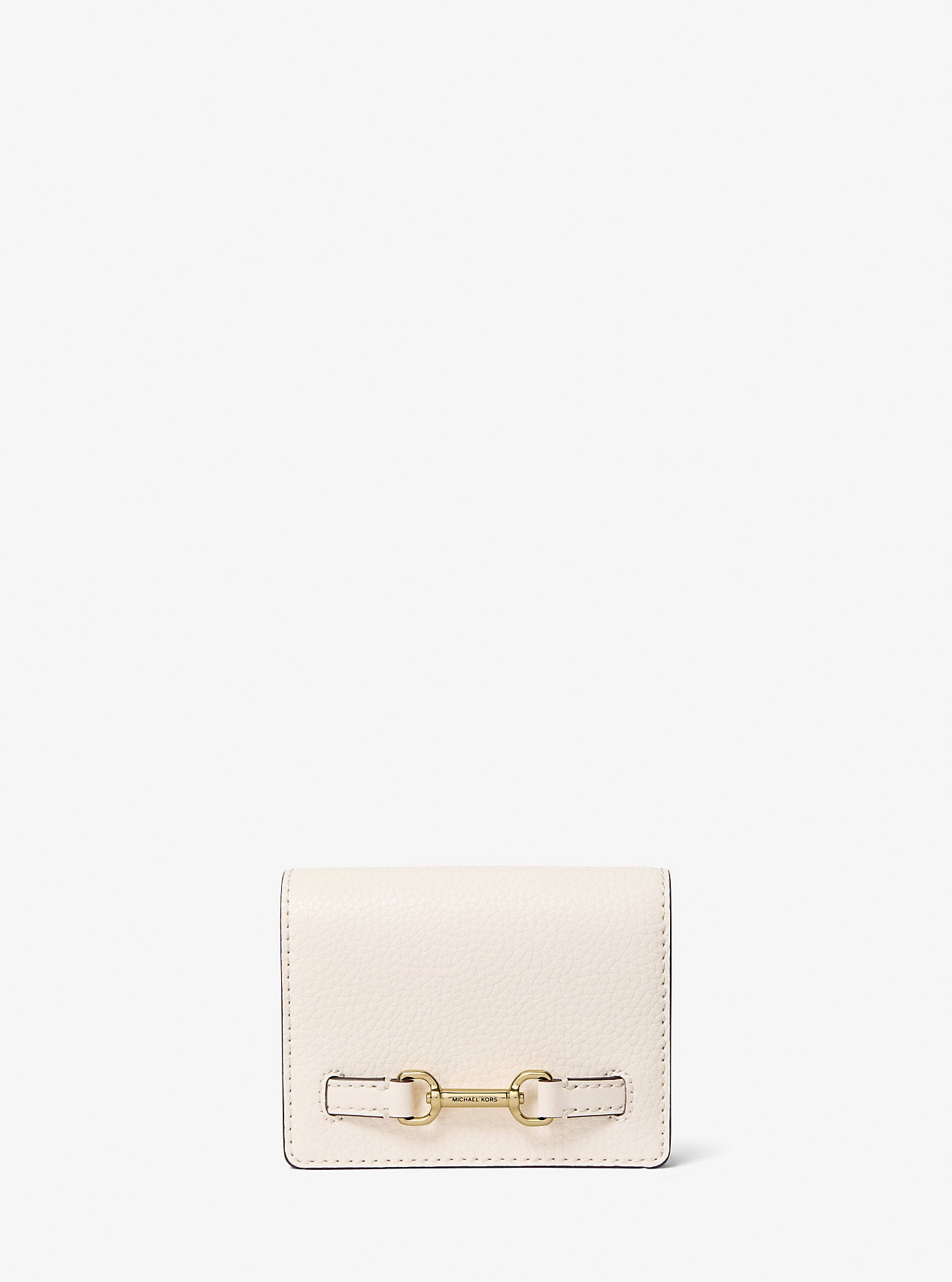 Carson Small Pebbled Leather Wallet Lt Cream Lt Cream
