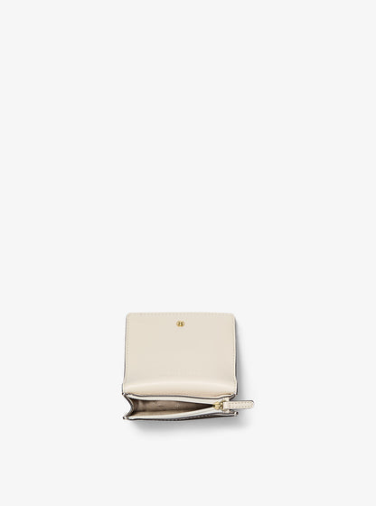 Carson Small Pebbled Leather Wallet Lt Cream Lt Cream