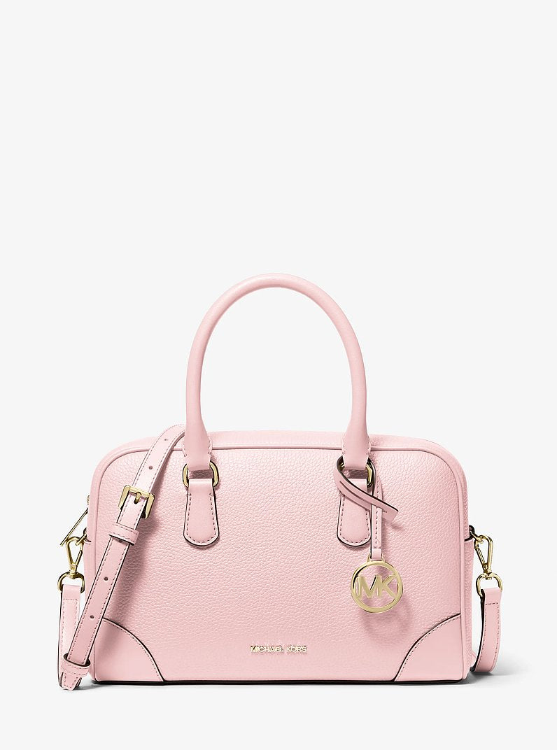 Thompson Pebbled Leather Satchel Powder Blush Powder Blush
