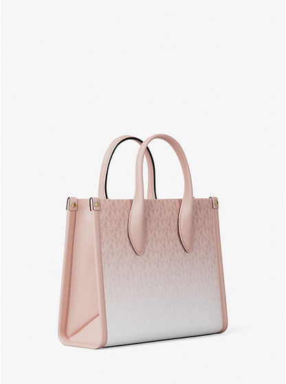 Mirella Small Ombr Signature Logo Crossbody Bag Powder Blush
