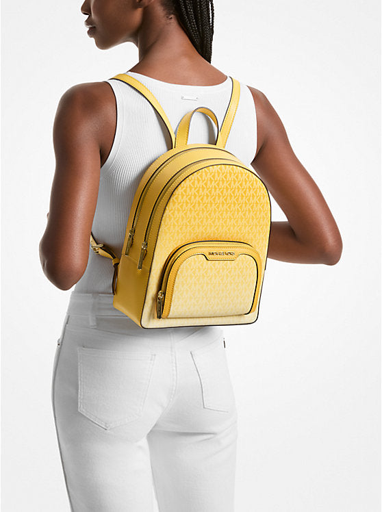 Jaycee Medium Ombr Signature Logo Backpack Daisy Yellow