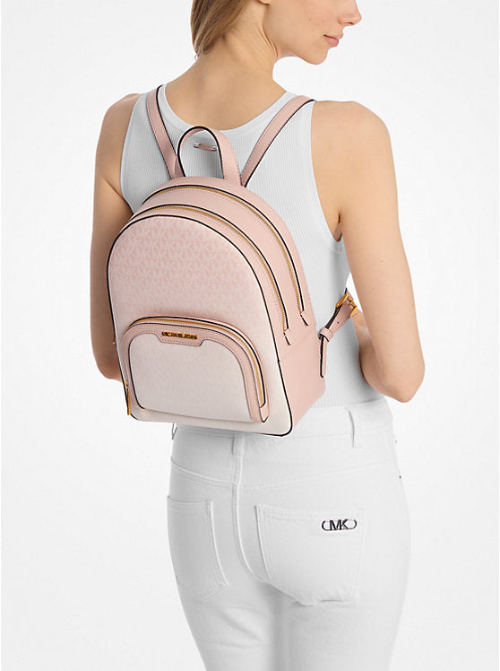 Jaycee Medium Ombr Signature Logo Backpack Powder Blush