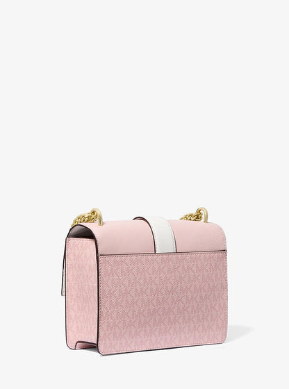 Greenwich Small Color-Block Signature Logo Crossbody Bag Pwd Blsh Mlt Pwd Blsh Mlt