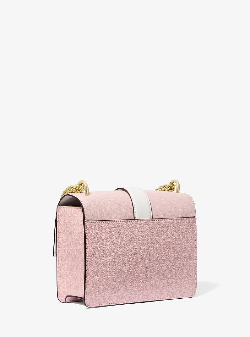 Greenwich Small Color-Block Signature Logo Crossbody Bag Pwd Blsh Mlt Pwd Blsh Mlt