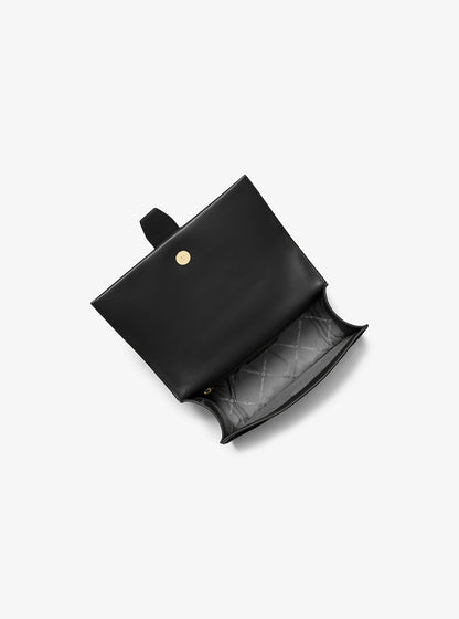 Greenwich Small Saffiano Leather Crossbody Bag Black Black