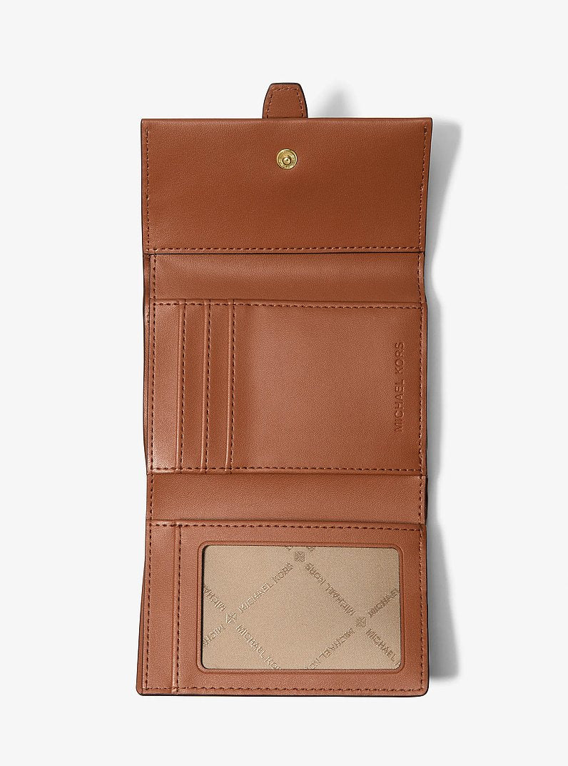 Greenwich Medium Signature Logo Trifold Wallet Brown Brown