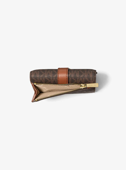 Greenwich Medium Signature Logo Trifold Wallet Brown Brown